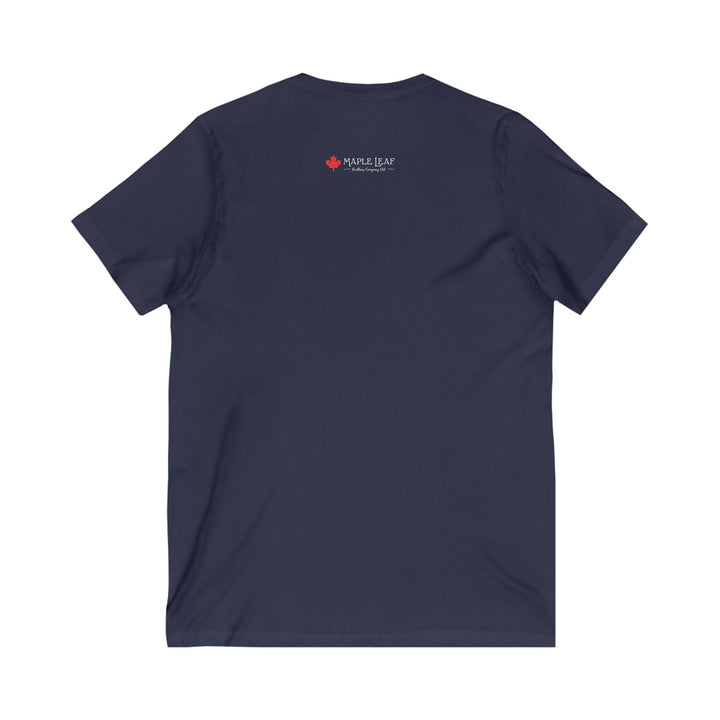 'Warning' | V - Neck Tee - Maple Leaf Quilting Company Ltd.