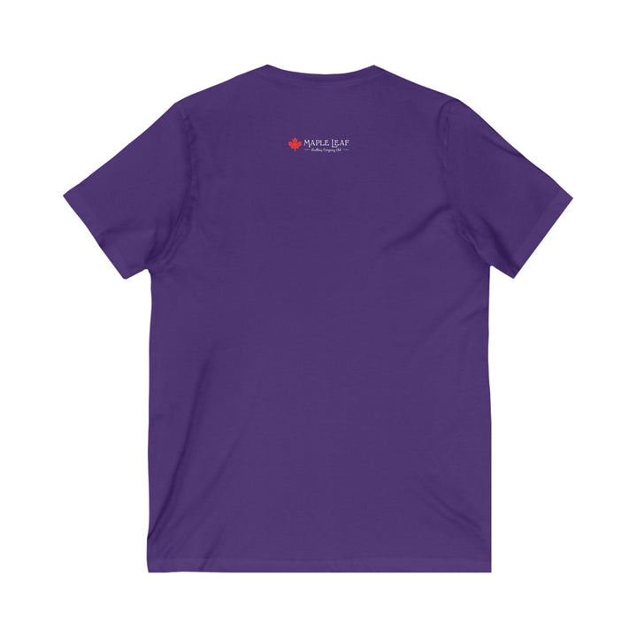 'Warning' | V - Neck Tee - Maple Leaf Quilting Company Ltd.