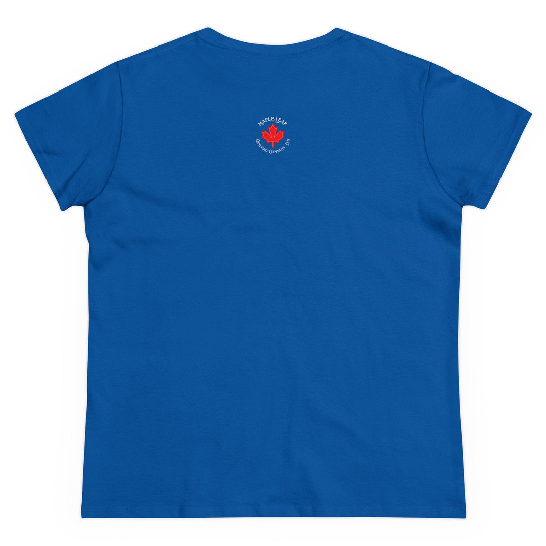 'When In Use... Do Not Approach' - Women's Midweight Cotton Tee | Funny Crafty Humor Shirt - Maple Leaf Quilting Company Ltd.