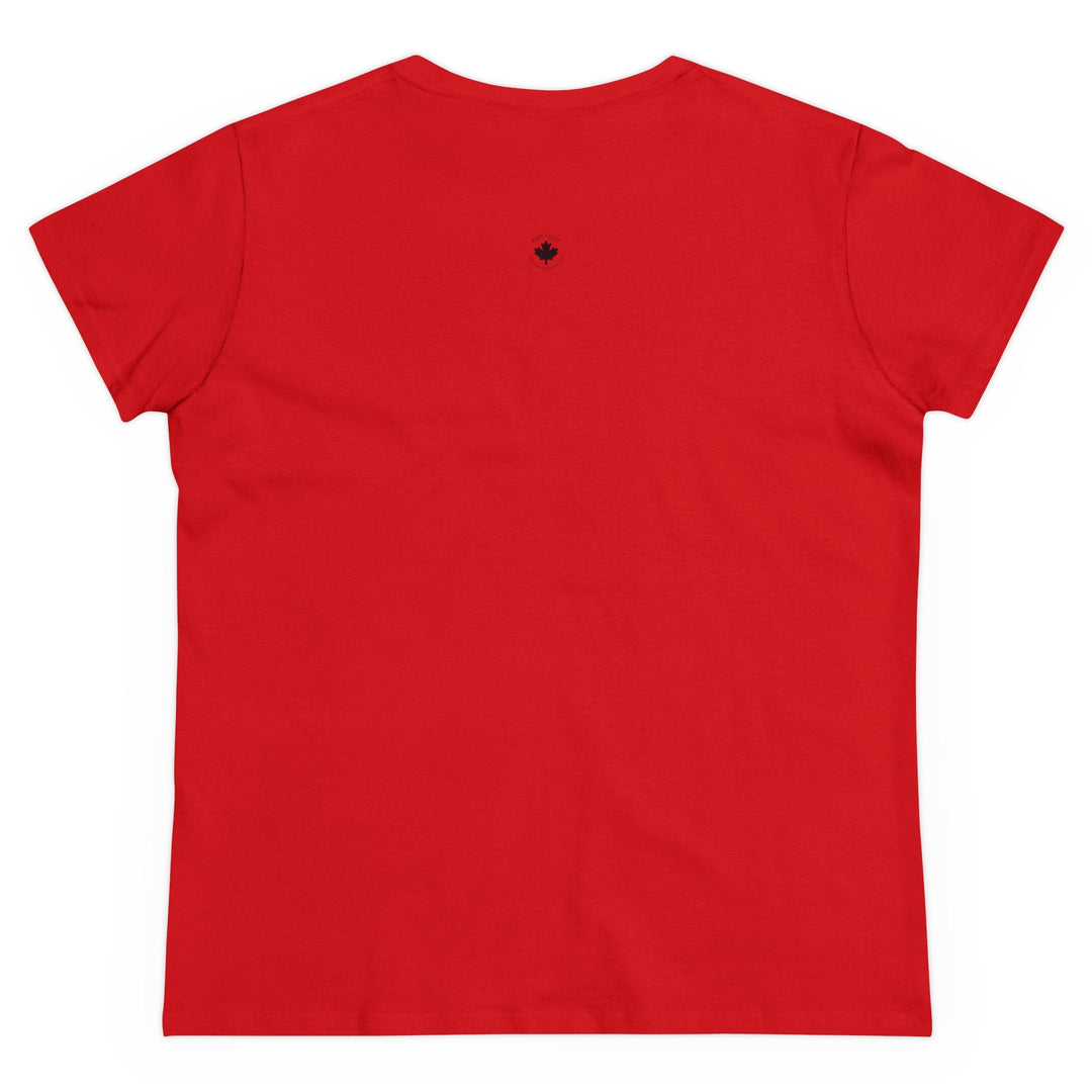 'When In Use... Do Not Approach' - Women's Midweight Cotton Tee | Funny Crafty Humor Shirt - Maple Leaf Quilting Company Ltd.
