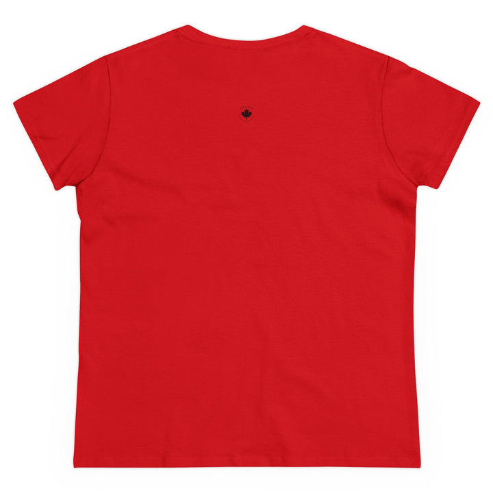 'When In Use... Do Not Approach' - Women's Midweight Cotton Tee | Funny Crafty Humor Shirt - Maple Leaf Quilting Company Ltd.