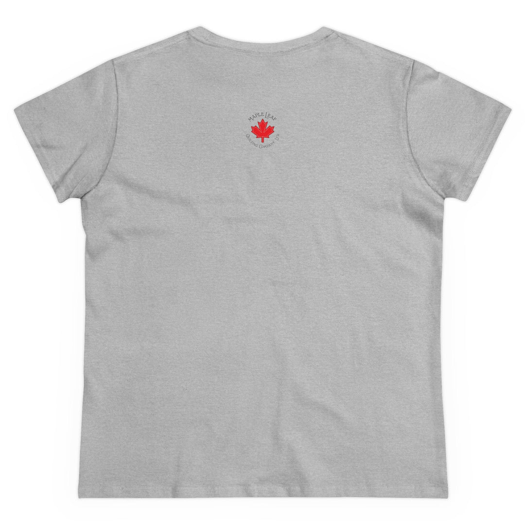 'When In Use... Do Not Approach' - Women's Midweight Cotton Tee | Funny Crafty Humor Shirt - Maple Leaf Quilting Company Ltd.