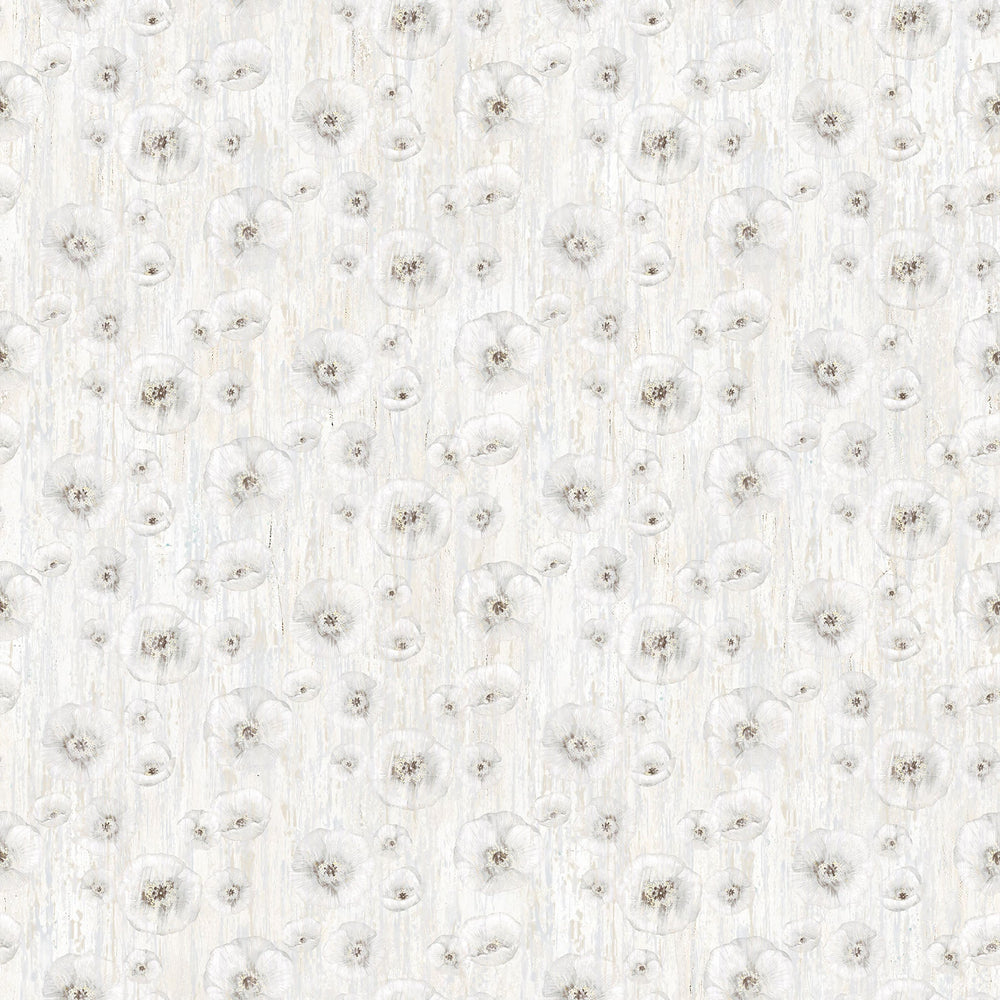 White Poppy - Poppy Meadow | 43/44" (DP29089 - 10) - Sold in UNITS of ¼ metre - Maple Leaf Quilting Company Ltd.