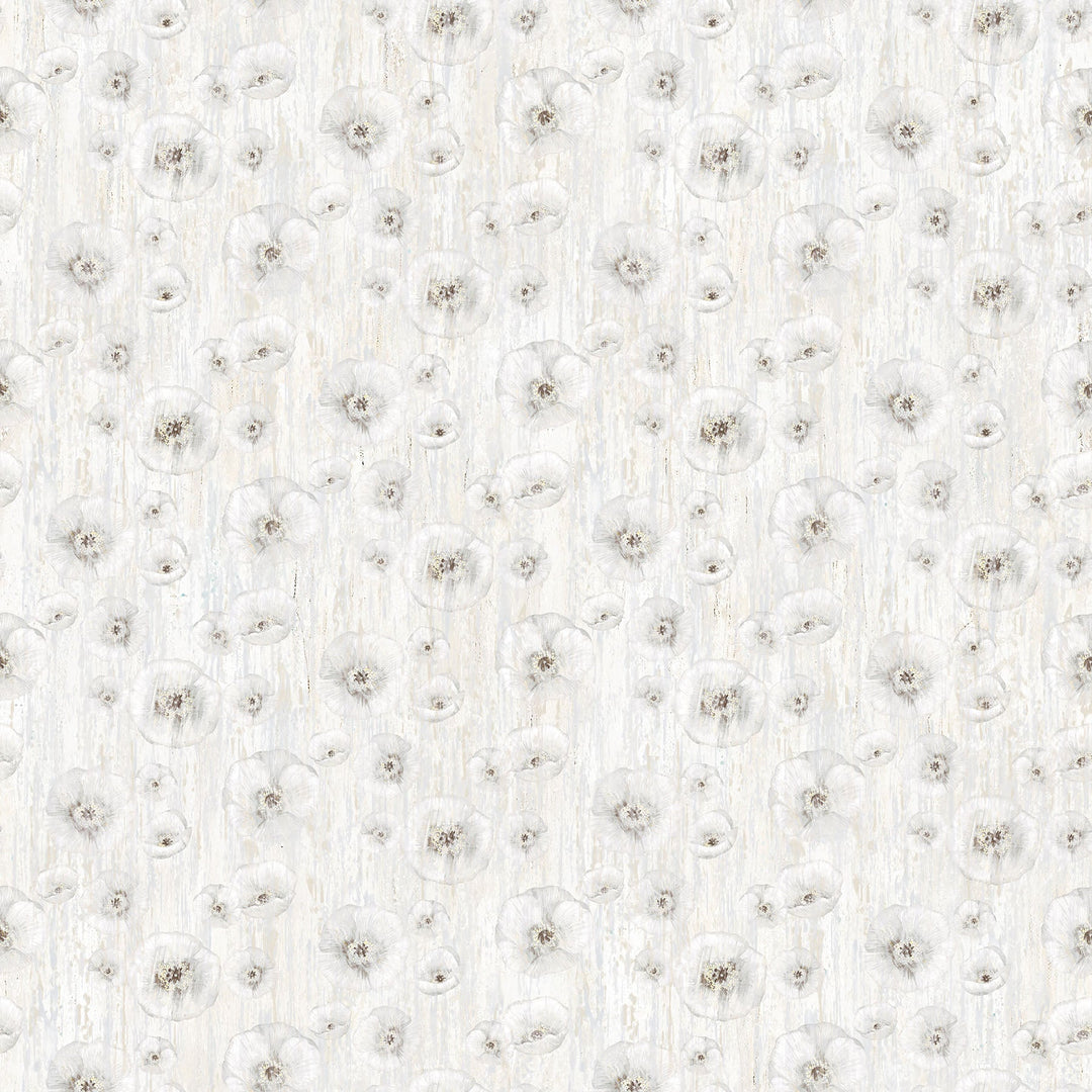 White Poppy - Poppy Meadow | 43/44" (DP29089 - 10) - Sold in UNITS of ¼ metre - Maple Leaf Quilting Company Ltd.