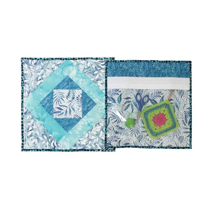 White Project Bags Quilt - As - You - Go Kit with Zippity - Do - Done Zipper (Set of 2) - Maple Leaf Quilting Company Ltd.