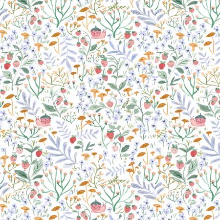 White The Berry Best 108" Cotton (XST - DCJ3074WHITE) – Sold in UNITS of ¼ metre - Maple Leaf Quilting Company Ltd.