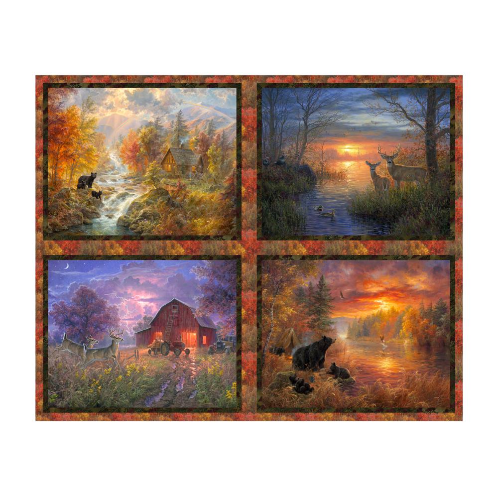 Whitetail Country Panel 36" x 44" (22205 - PNL) – Sold by the Panel - Maple Leaf Quilting Company Ltd.
