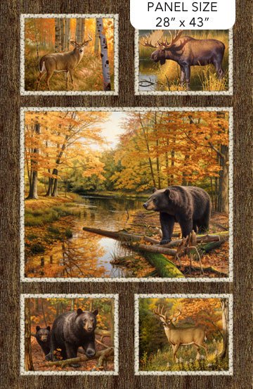 Wilderness Panel 28" x 43" (DP27785 - 36) – Sold by the Panel - Maple Leaf Quilting Company Ltd.