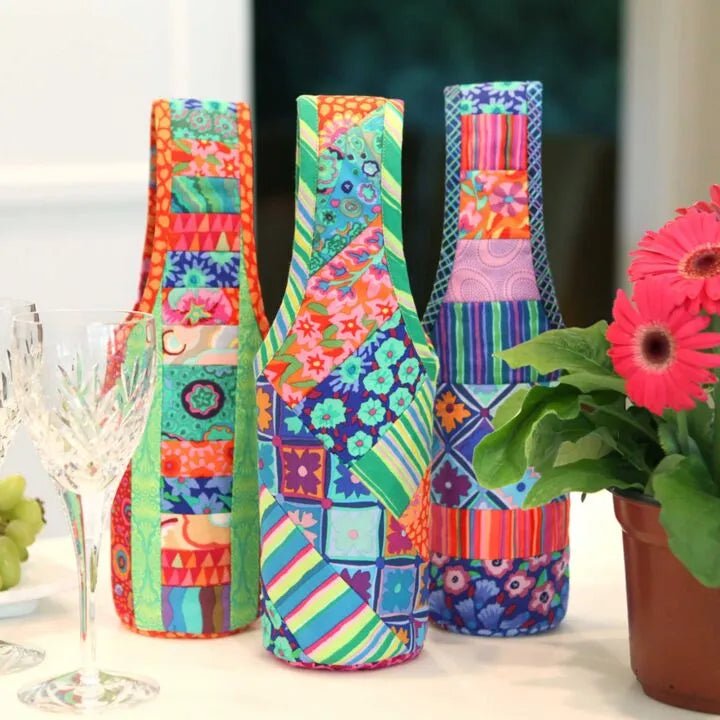 Wine Totes Quilt - As - You - Go Kit (3 Pack) - Maple Leaf Quilting Company Ltd.