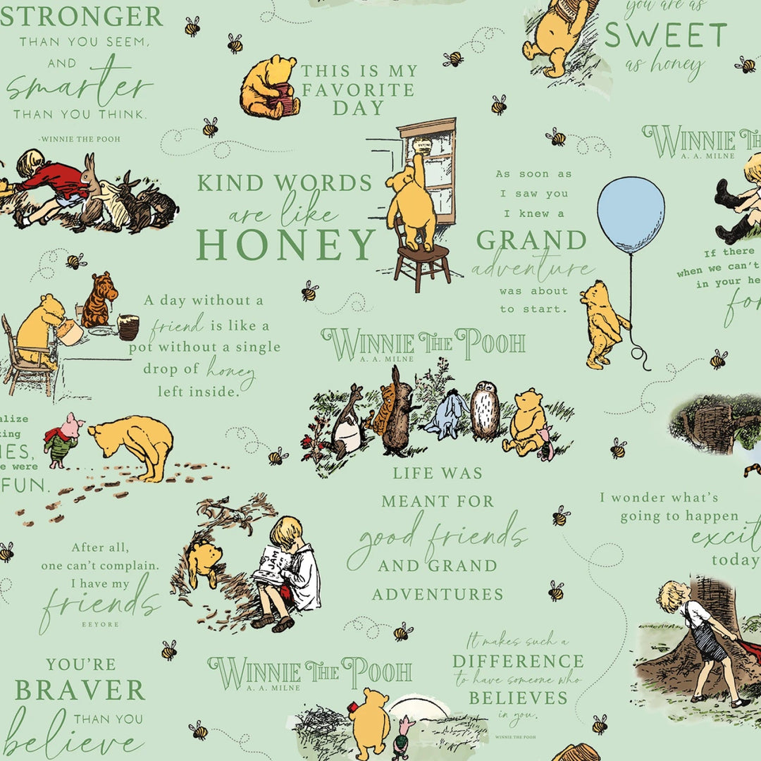 Winnie the Pooh | 1 Yard Cuts - Maple Leaf Quilting Company Ltd.