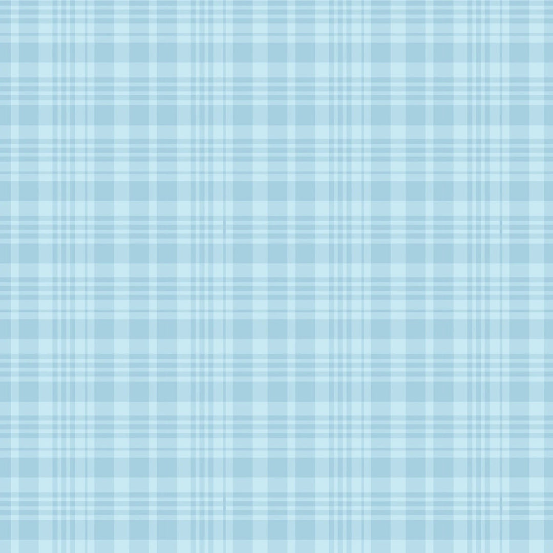 Winnie the Pooh - Blue Plaid | 43/44" Cotton (C17005R - BLUE) - Sold in UNITS of ¼ metre - Maple Leaf Quilting Company Ltd.