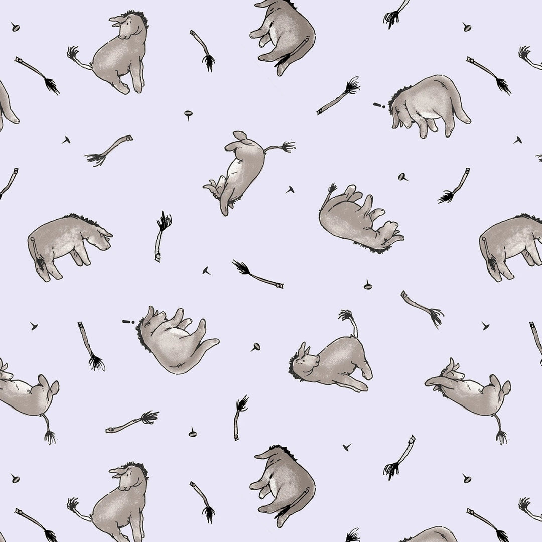 Winnie The Pooh - Light Purple Donkeys | 58/60" Minky (8768MK - 50) - Maple Leaf Quilting Company Ltd.