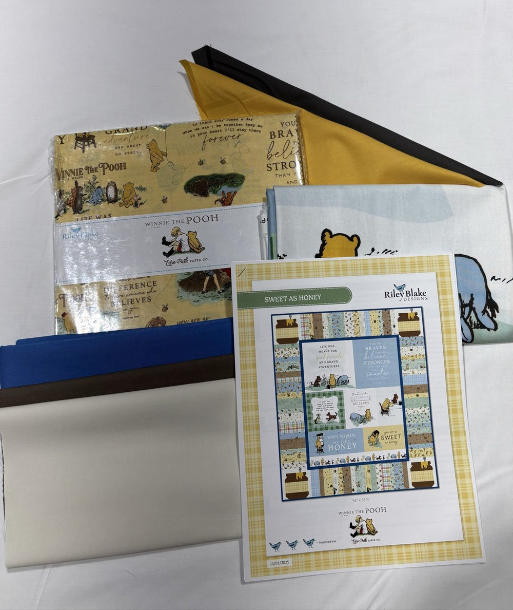 Winnie the Pooh - Sweet As Honey Quilt Kit - Maple Leaf Quilting Company Ltd.
