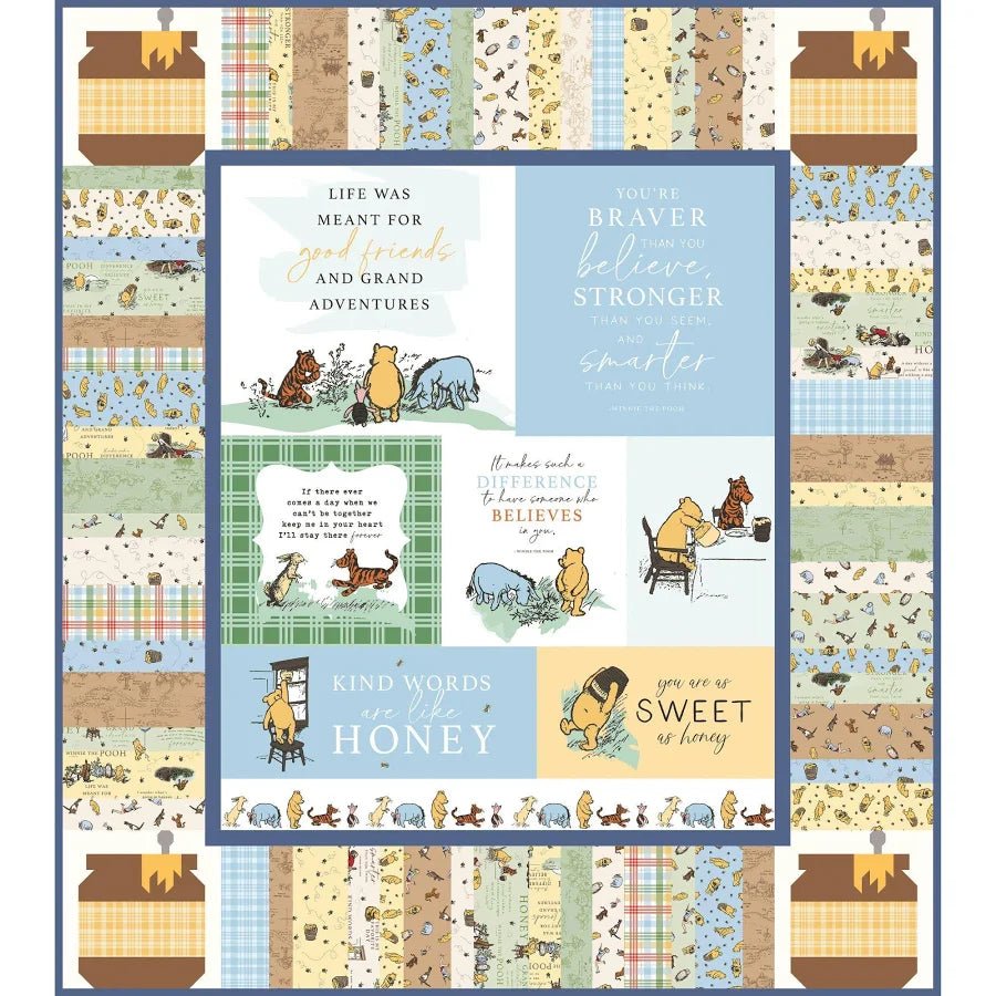 Winnie the Pooh - Sweet As Honey Quilt Kit - Maple Leaf Quilting Company Ltd.