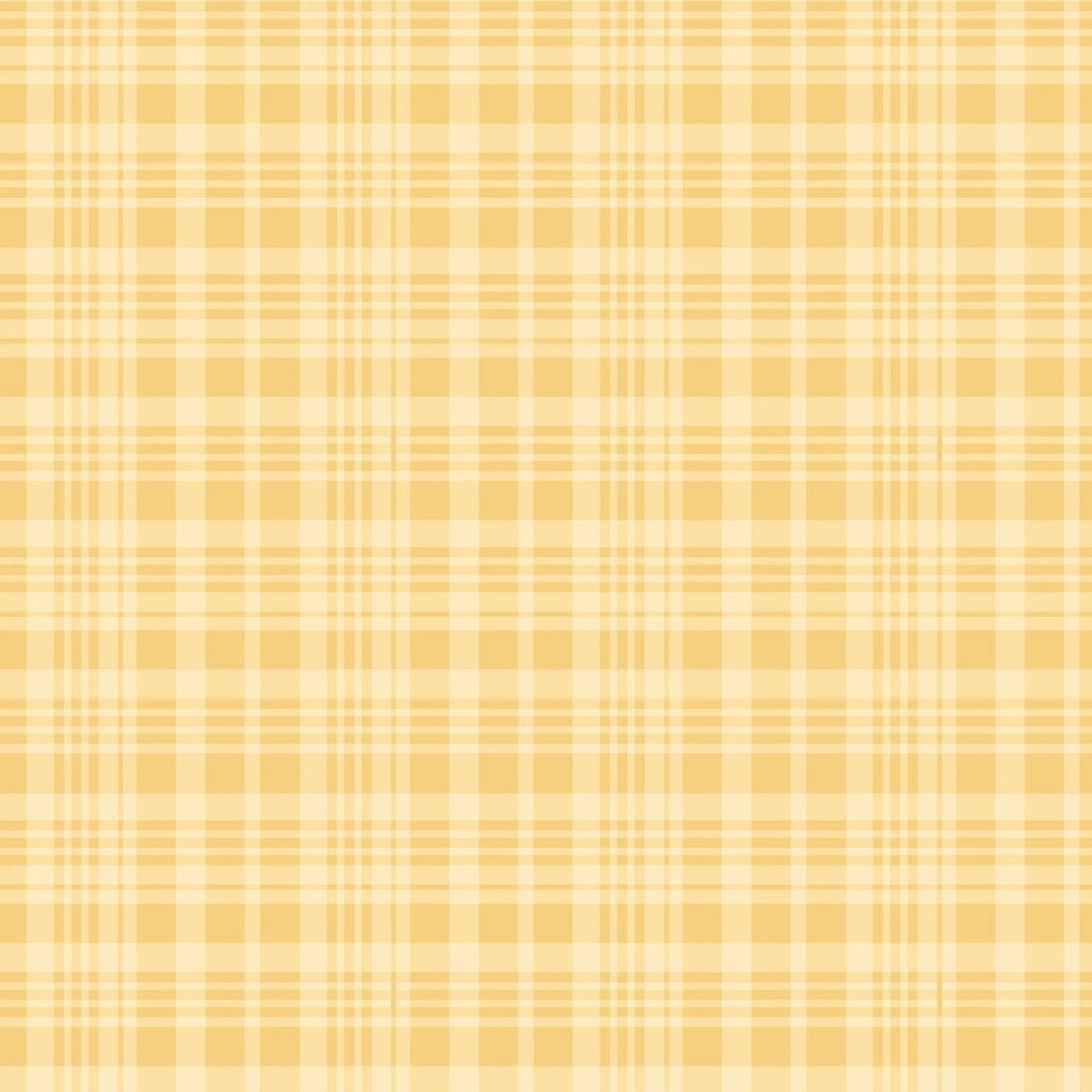 Winnie the Pooh - Yellow Plaid | 43/44" Cotton (C17005R - YELLOW) - Sold in UNITS of ¼ metre - Maple Leaf Quilting Company Ltd.