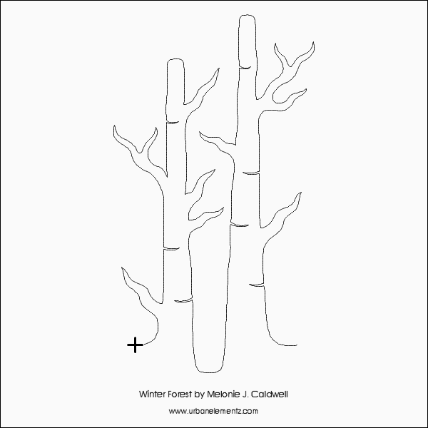 Winter Forest – 13” Paper Pantograph