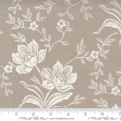 Woodcut Floral By Fig Tree Co. for Moda - Grey 108” Cotton (511175 - 13) - Sold in UNITS of 1/4 metre - Maple Leaf Quilting Company Ltd.