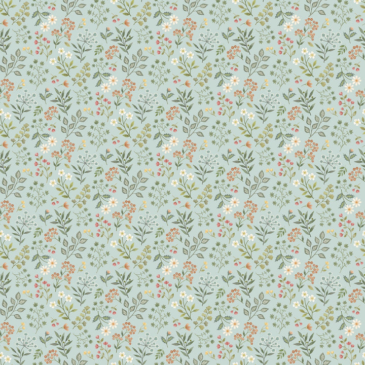 Woodland Heart by Deborah Edwards &amp; Kathryn Christenson | Floral Blue - 44” - (DP28724 - 42) – Sold in UNITS of ¼ metre - Maple Leaf Quilting Company Ltd.