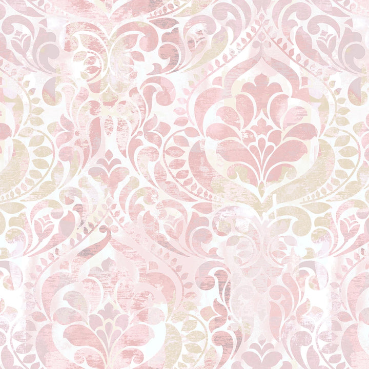 You Damask by Chelsea Designworks Collection - Blush Damask | 118" Cotton (8568S - 12) – Sold in UNITS of ¼ metre - Maple Leaf Quilting Company Ltd.