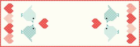 You & Me Heart to Heart Runner Kit - Maple Leaf Quilting Company Ltd.