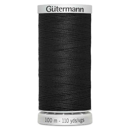 Gutermann Extra Strong Polyester All Purpose Thread 100m/110yds | Black 000