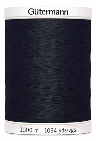 Gutermann Sew-all Polyester All Purpose Thread 1000m/1094yds | Black