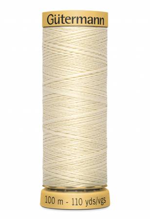 Gutermann Natural Cotton Thread 100m/109yds | Dark Ecru - 1240