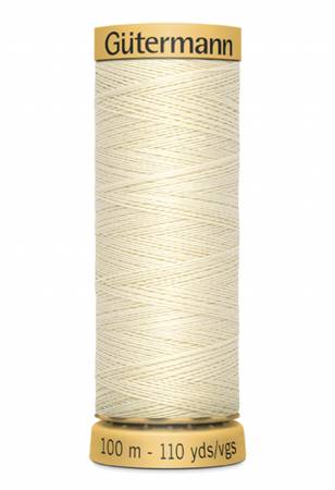 Gutermann Natural Cotton Thread 100m/109yds | Light Cream - 1320