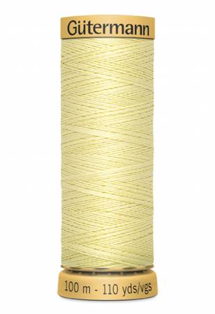 Gutermann Natural Cotton Thread 100m/109yds | Pale Yellow - 1370