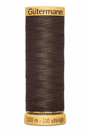 Gutermann Natural Cotton Thread 100m/109yds | Dark Brown - 3110