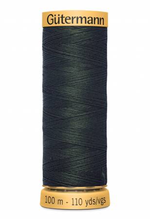 Gutermann Natural Cotton Thread 100m/109yds | Very Dark Green - 8640