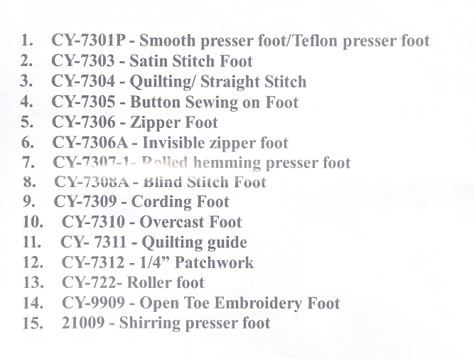 15 Piece Presser Foot Gift Set - Maple Leaf Quilting Company Ltd.