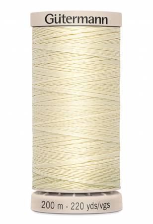 Gutermann Cotton Hand Quilting Thread 200m/219yds | Light Pearl - 0919