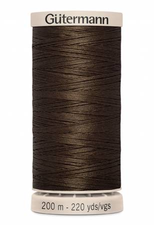 Gutermann Cotton Hand Quilting Thread 200m/219yds | Chocolate - 1712