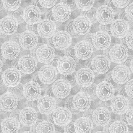 Grey Circle Burst 108" Cotton (2122-900) – Sold in UNITS of ¼ metre