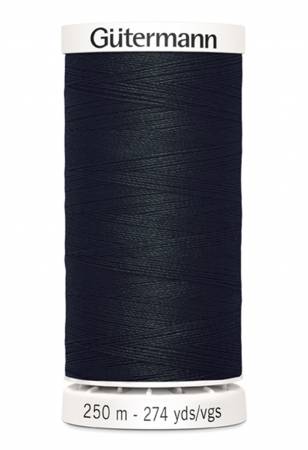 Gutermann Sew-all Polyester All Purpose Thread 250m| Black (250M-010)