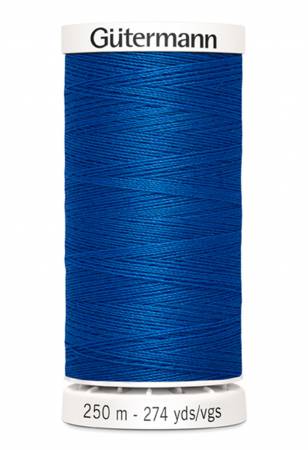 Gutermann Sew-all Polyester All Purpose Thread 250m| Electronic Blue (250M-248)