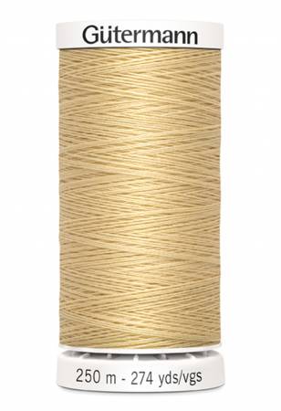 Gutermann Sew-all Polyester All Purpose Thread 250m| Capucine Buff (250M-797)