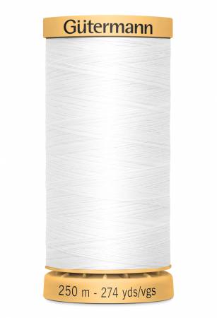 Gutermann Natural Cotton Thread 250m/273yds | White - 1006