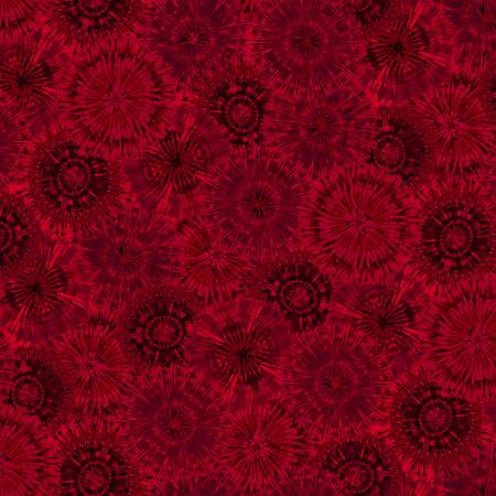 Red Monotone Tie-Dye 108" Cotton (2745W-88)– Sold in UNITS of ¼ metre