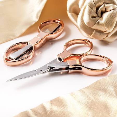 Rose Gold Folding Scissors (353FRGDB)