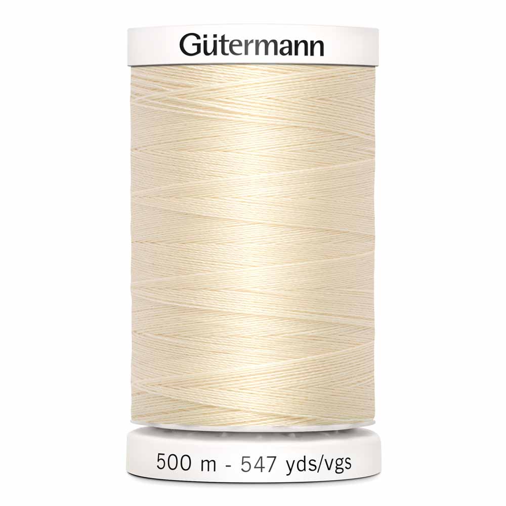 Gutermann Sew-all Polyester All Purpose Thread 500m/547yds | Ivory