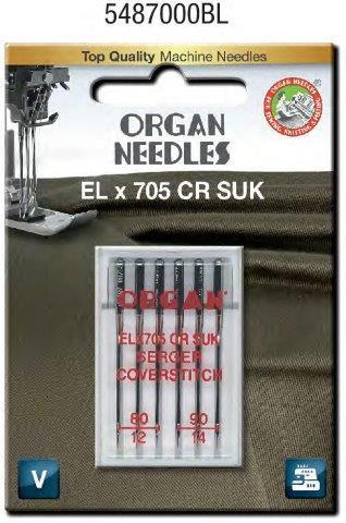 Organ Overlock Ballpoint 6 Pk (80-90) (ELX705)