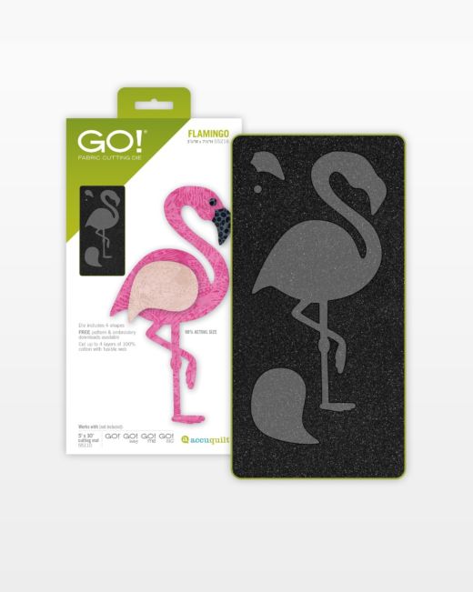 GO! Flamingo Die (55216)-Accuquilt-Accuquilt-Maple Leaf Quilting Company Ltd.