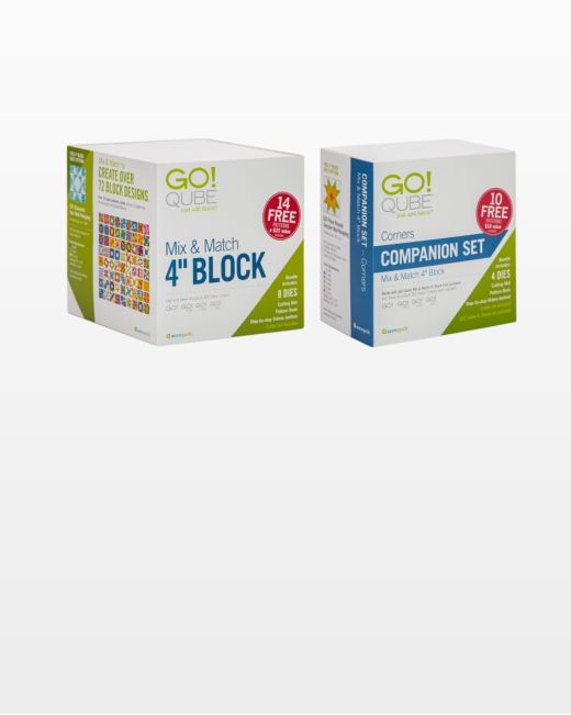 GO! Qube 4" Companion Set - Corners (55230)-Accuquilt-Accuquilt-Maple Leaf Quilting Company Ltd.