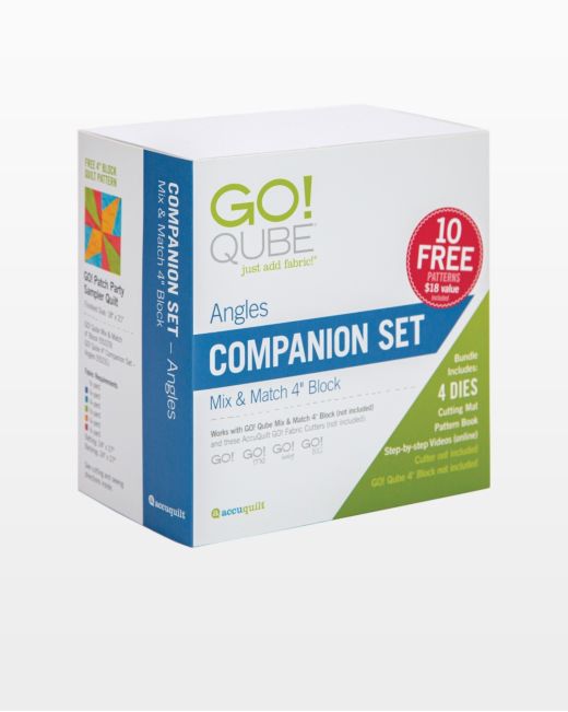 GO! Qube 4" Companion Set - Angles (55231)-Accuquilt-Accuquilt-Maple Leaf Quilting Company Ltd.