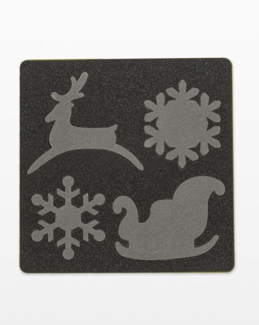 GO! Sleigh & Snowflakes Die (55322)-Accuquilt-Accuquilt-Maple Leaf Quilting Company Ltd.