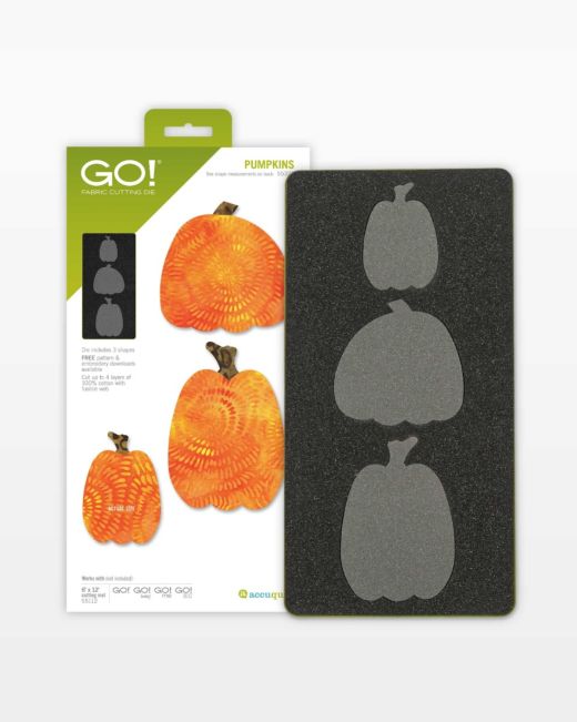 GO! Pumpkins Die (55323)-Accuquilt-Accuquilt-Maple Leaf Quilting Company Ltd.
