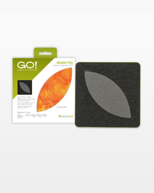 GO! Orange Peel - 4 1/2" Die (55455)-Accuquilt-Accuquilt-Maple Leaf Quilting Company Ltd.