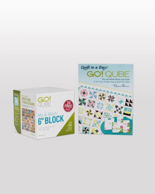 GO! Qube Mix & Match 6" Block (55775)-Accuquilt-Accuquilt-Maple Leaf Quilting Company Ltd.